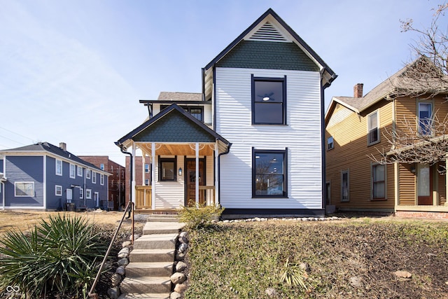 view of front of house with a porch