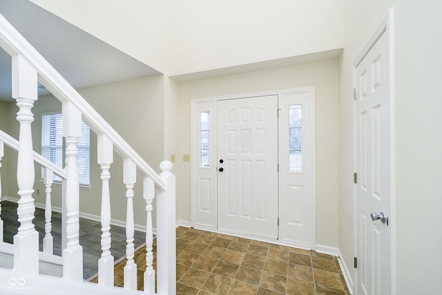 view of foyer entrance