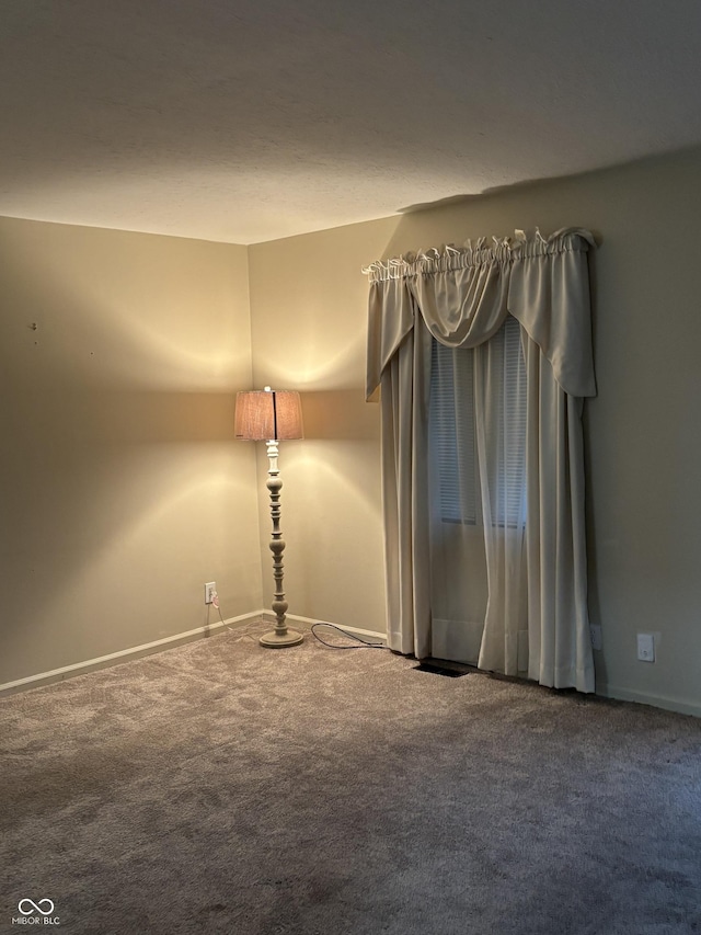 unfurnished room with carpet flooring