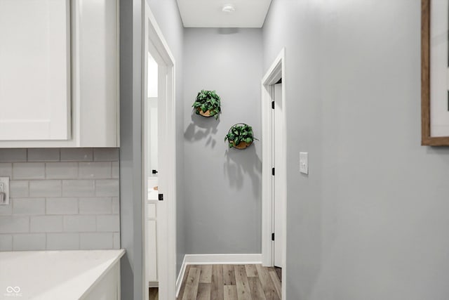 interior space featuring light hardwood / wood-style floors