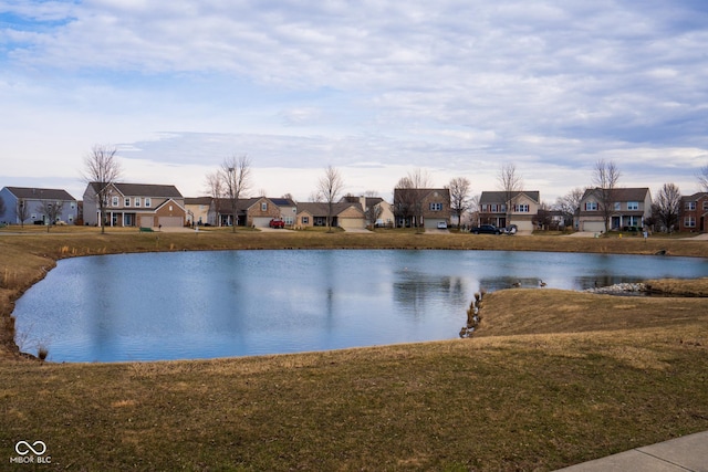 water view featuring a residential view