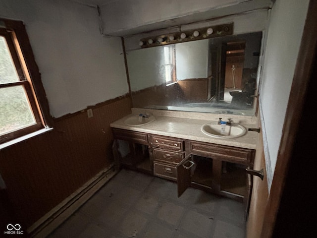 bathroom with vanity