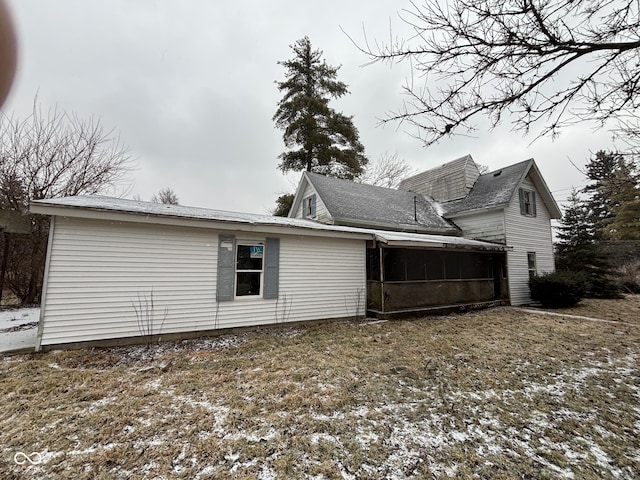 view of rear view of property