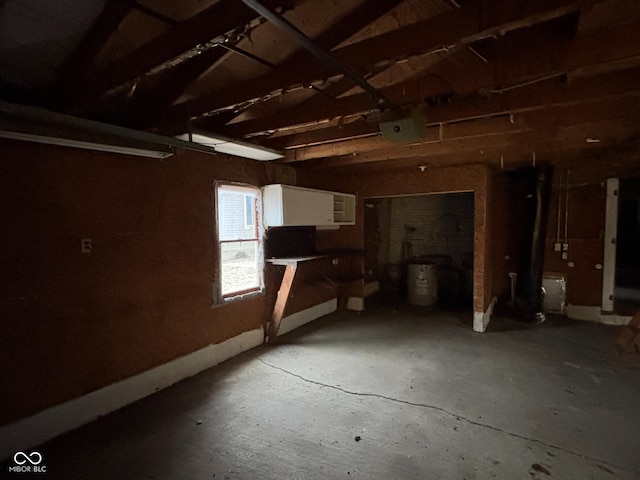 view of basement