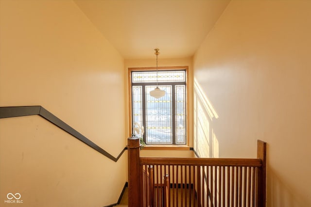 view of staircase