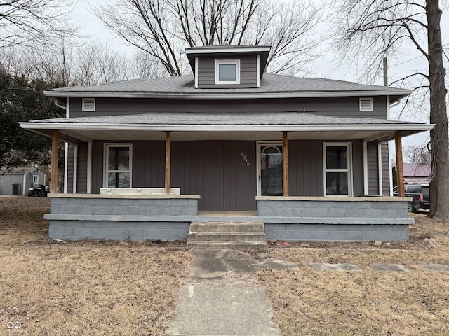 bungalow-style home featuring covered porch