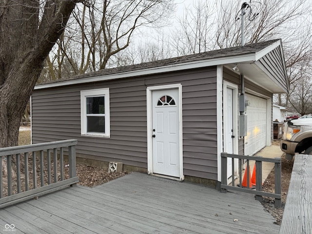 view of outbuilding