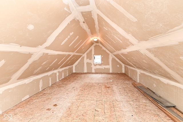 bonus room with lofted ceiling