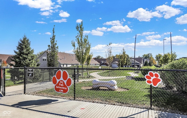 view of community with a yard