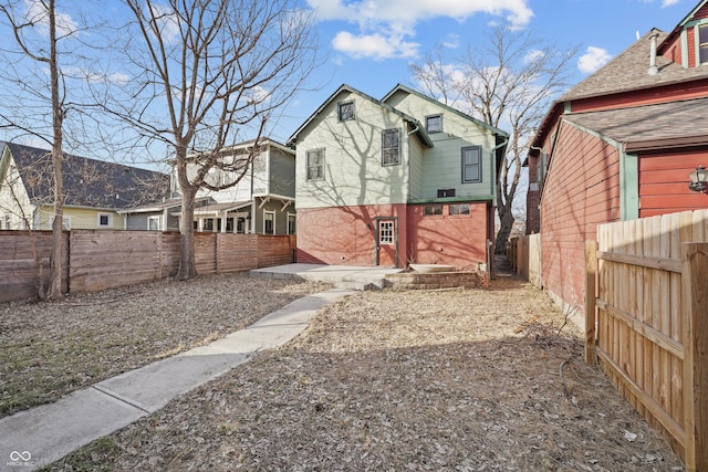 view of rear view of property