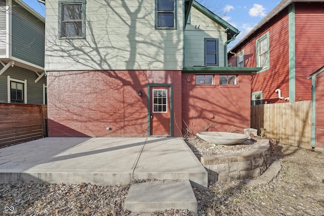 back of house featuring a patio area