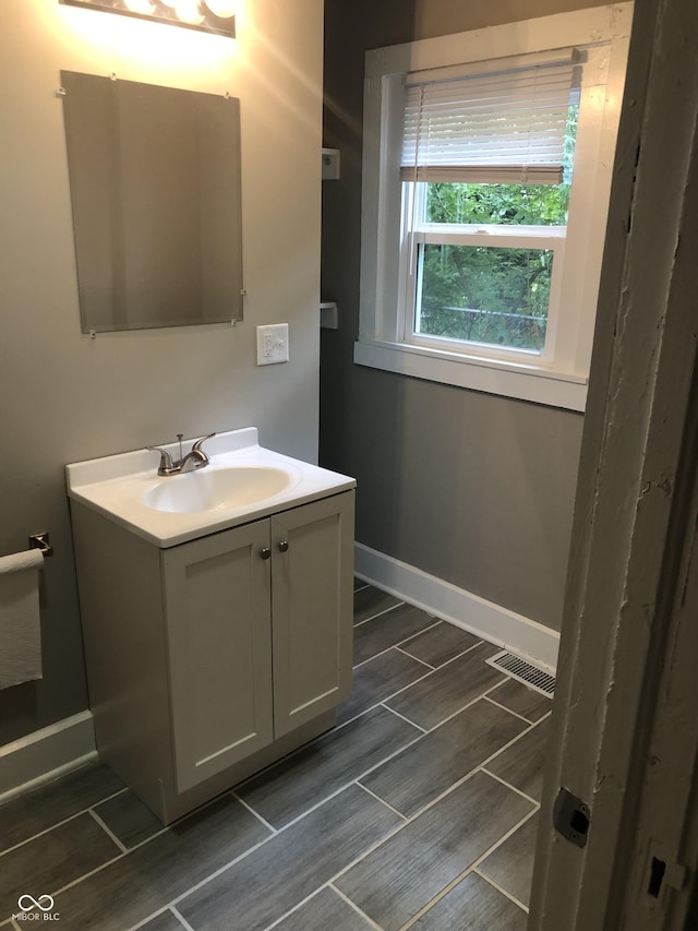 bathroom with vanity