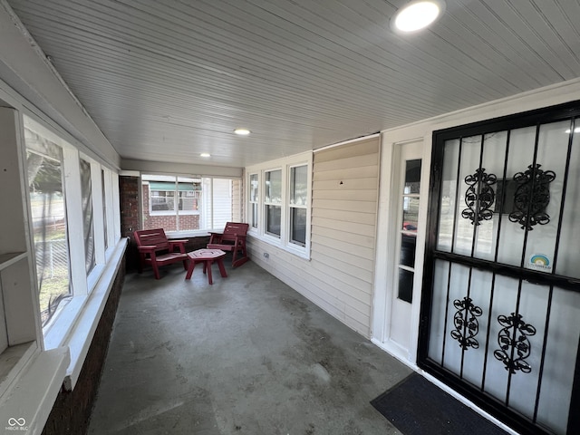view of sunroom / solarium