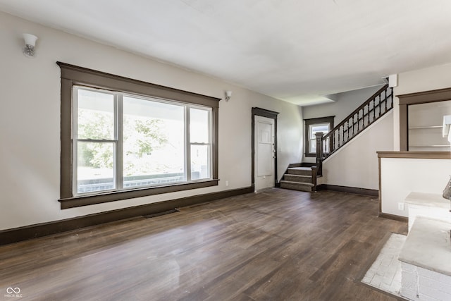 3543 N Kenwood Ave, Indianapolis, IN 46208 - foyer featuring dark wood-style floors and stairway