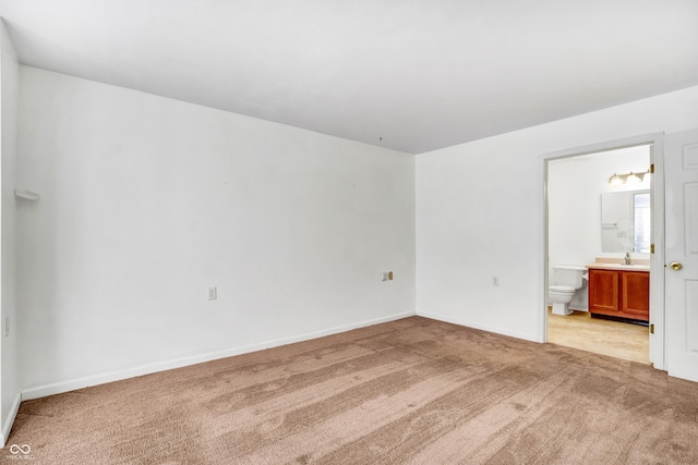 empty room with light carpet