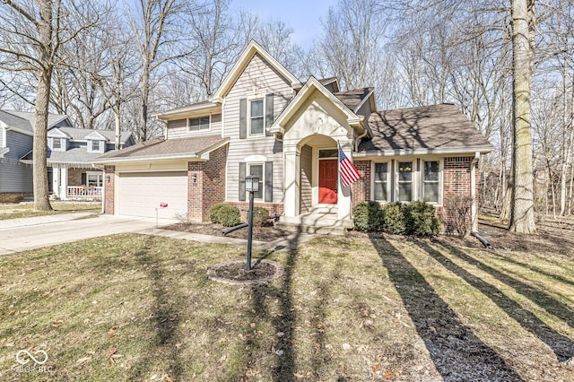 view of front property with a front yard