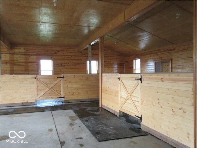 view of horse barn