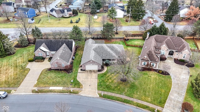 birds eye view of property featuring a residential view