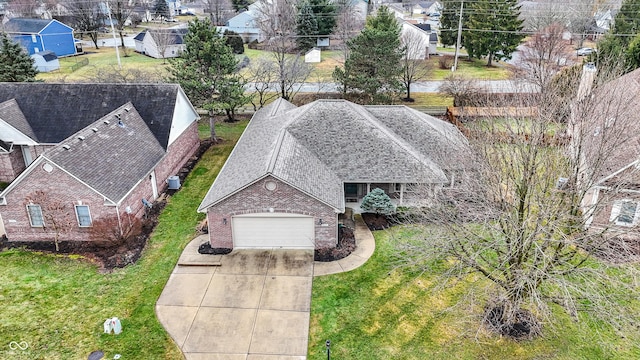 birds eye view of property featuring a residential view