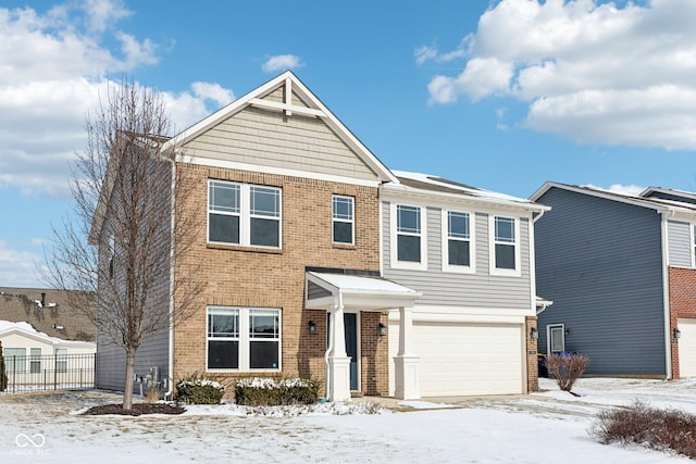 view of front of house featuring a garage