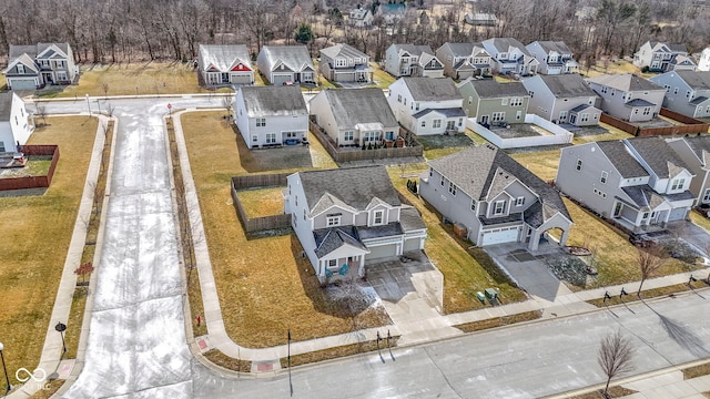 drone / aerial view featuring a residential view