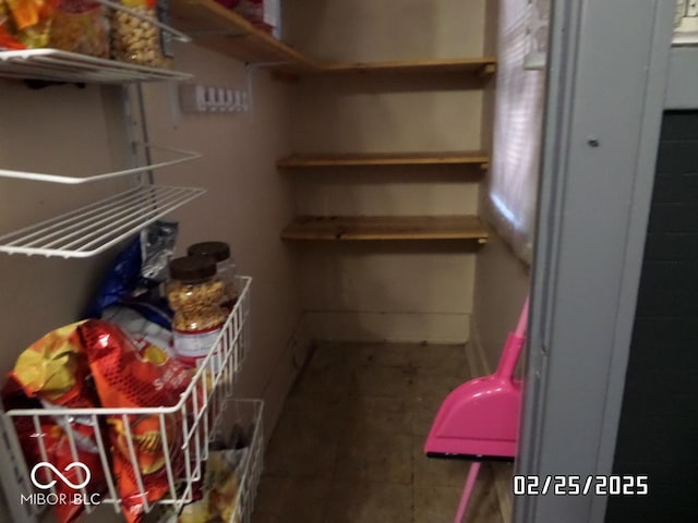 view of pantry