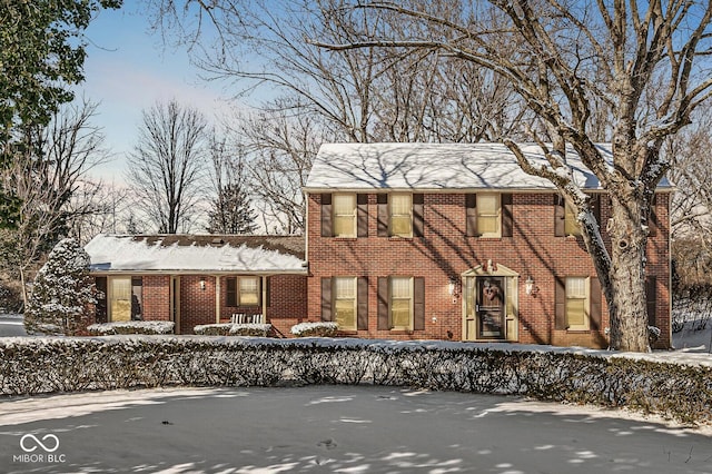 view of colonial inspired home