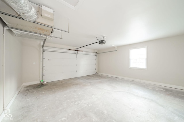 parking deck with a garage door opener