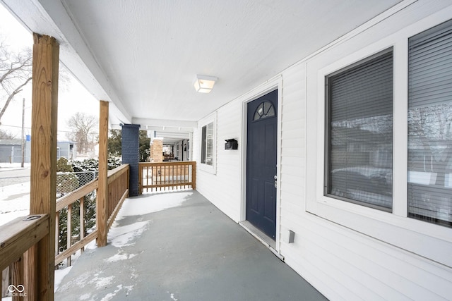 view of patio with covered porch