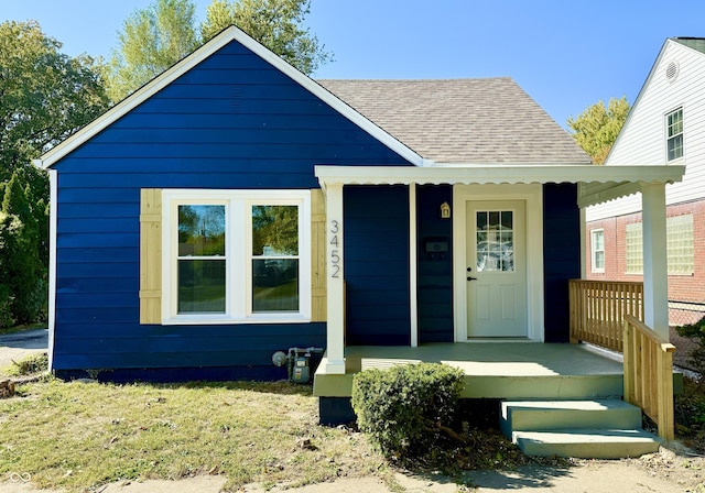 view of bungalow-style house