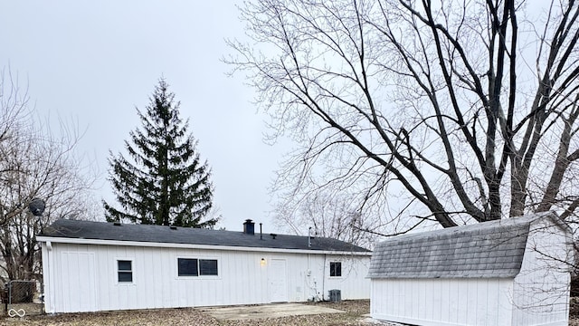 rear view of house with a patio