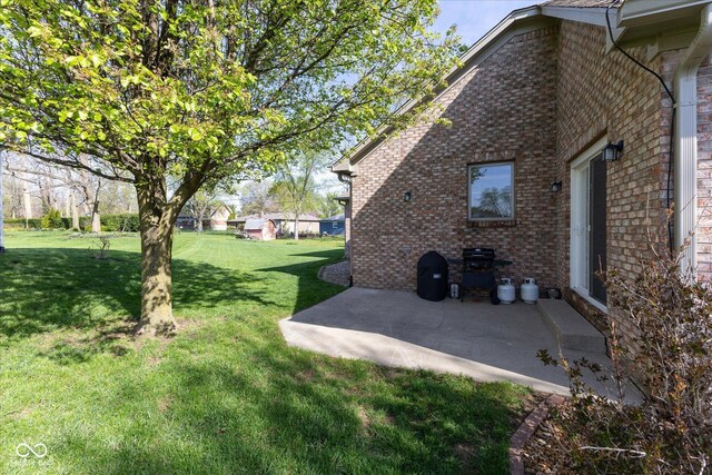 view of yard featuring a patio