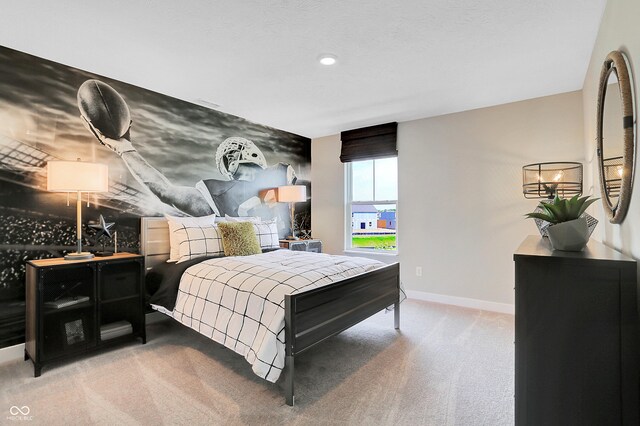 2134 Boxwood Dr, Greenfield, IN 46140 - bedroom featuring light carpet and baseboards