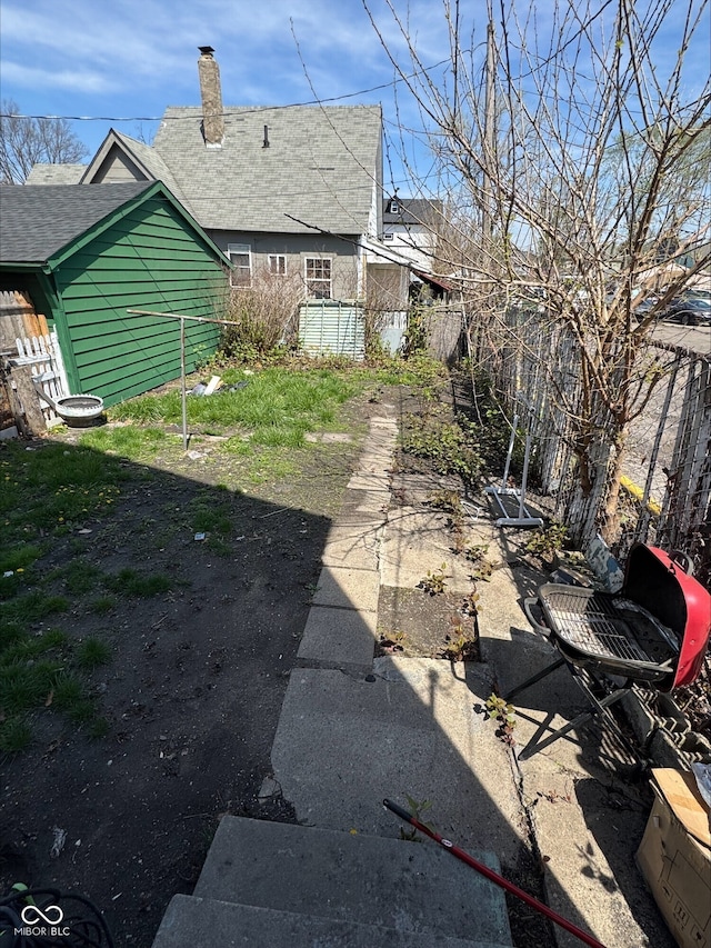 1808 E Washington St, Indianapolis, IN 46201 - view of yard with fence