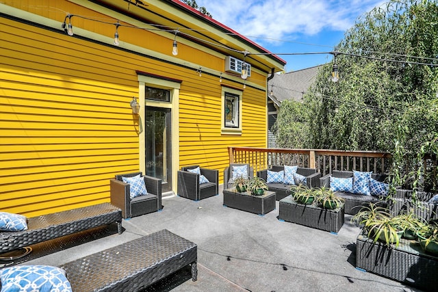 view of patio / terrace featuring outdoor lounge area