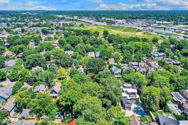 birds eye view of property featuring a residential view