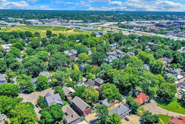 drone / aerial view with a residential view