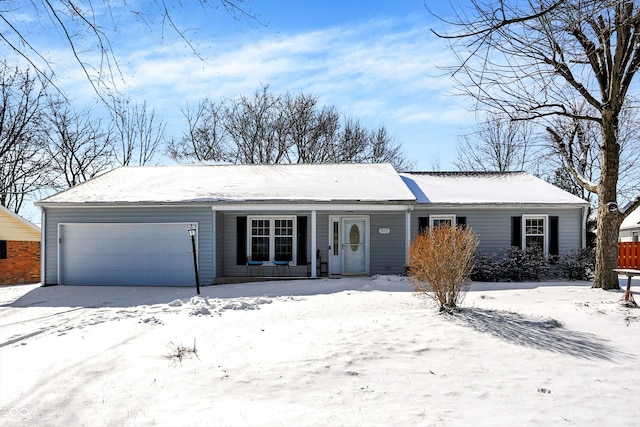 ranch-style house with a garage