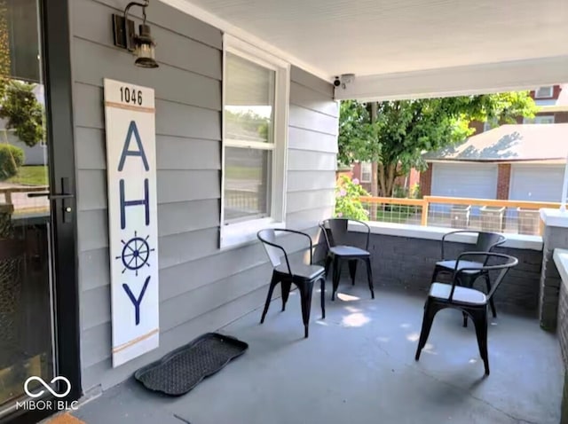 1046 Nelson Ave, Indianapolis, IN 46203 - view of patio with a porch