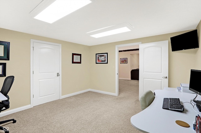 2110 Cheviot Ct, Greenwood, IN 46143 - home office with light colored carpet and baseboards