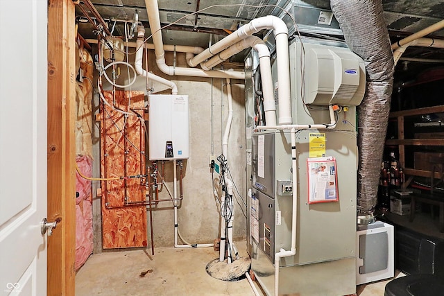 2110 Cheviot Ct, Greenwood, IN 46143 - utilities with tankless water heater and heating unit