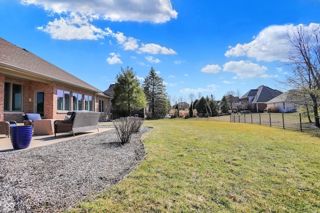 2110 Cheviot Ct, Greenwood, IN 46143 - view of yard featuring a patio area and an outdoor living space