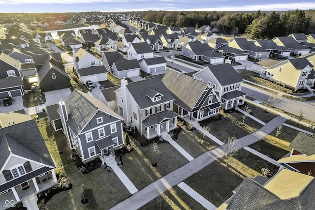 birds eye view of property featuring a residential view