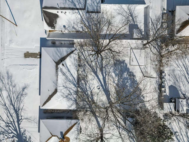 view of snow covered exterior