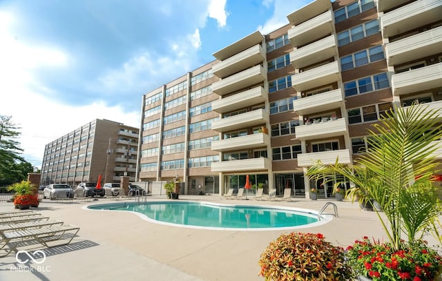 pool featuring a patio