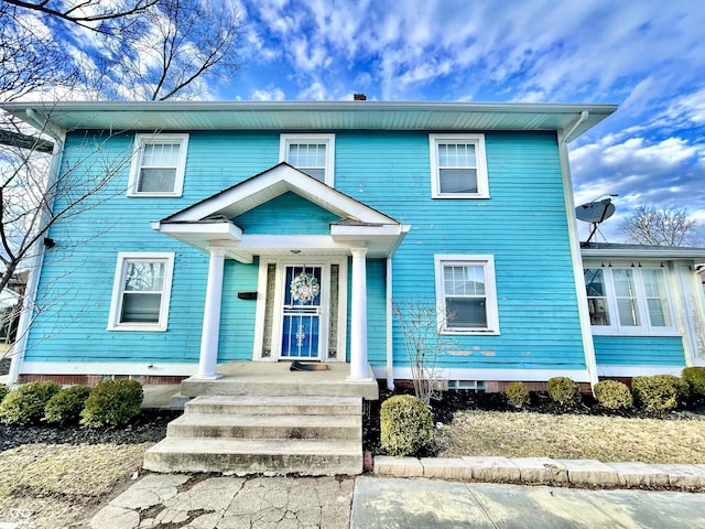 view of front of property