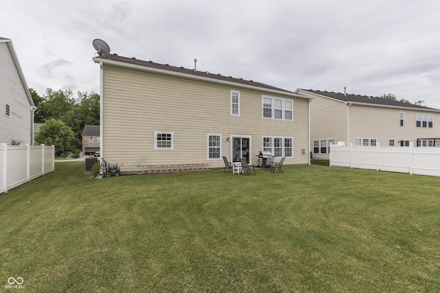 387 Legacy Blvd, Greenwood, IN 46143 - rear view of house featuring central AC