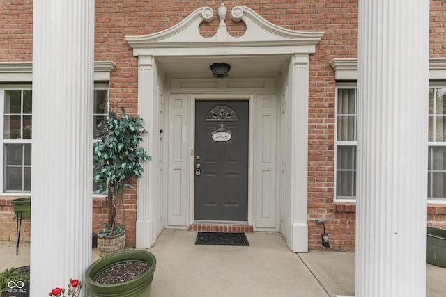 387 Legacy Blvd, Greenwood, IN 46143 - view of exterior entry featuring brick siding