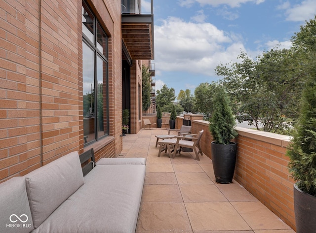 view of patio with outdoor dining space