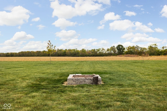 view of yard featuring a rural view